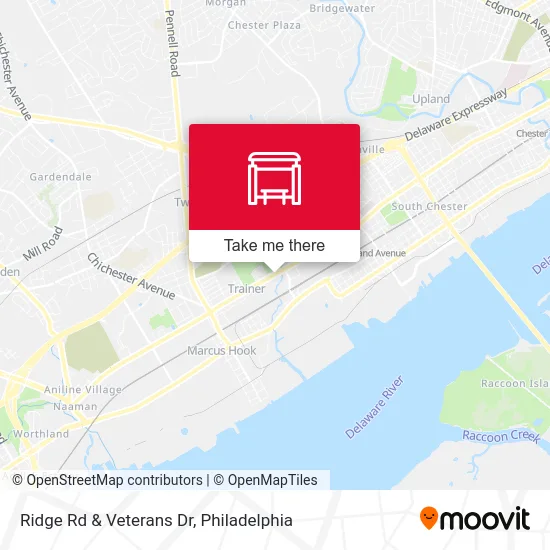 Ridge Rd & Veterans Dr map