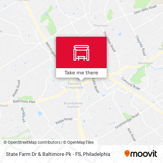 State Farm Dr & Baltimore Pk - FS map