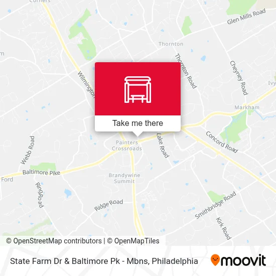 State Farm Dr & Baltimore Pk - Mbns map