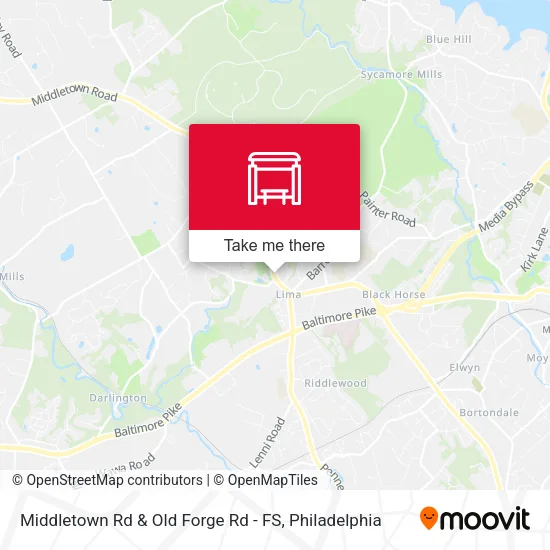 Middletown Rd & Old Forge Rd - FS map