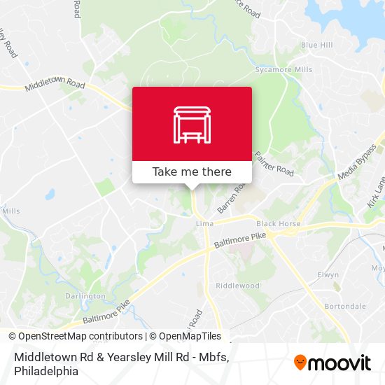 Middletown Rd & Yearsley Mill Rd - Mbfs map