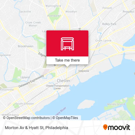Morton Av & Hyatt St map