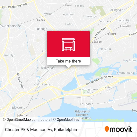 Chester Pk & Madison Av map