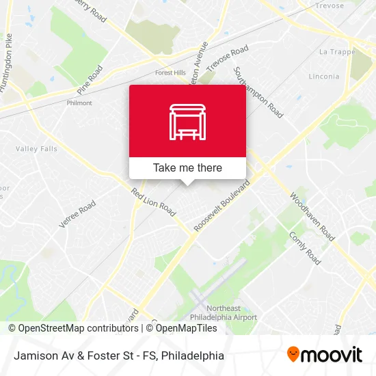 Jamison Av & Foster St - FS map