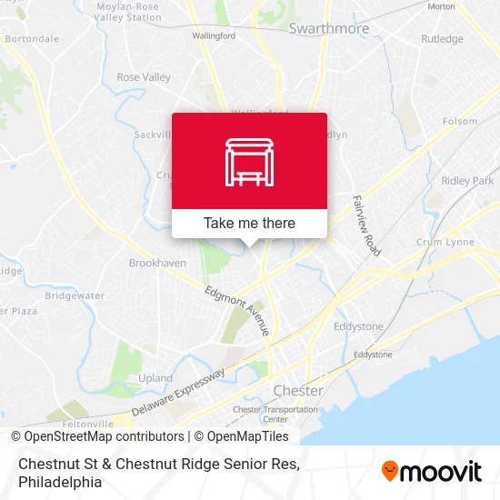 Chestnut St & Chestnut Ridge Senior Res map