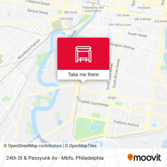 24th St & Passyunk Av - Mbfs map
