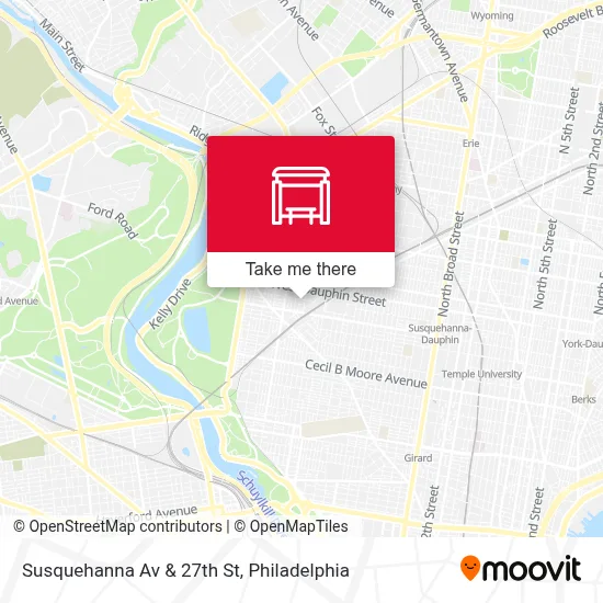 Susquehanna Av & 27th St map