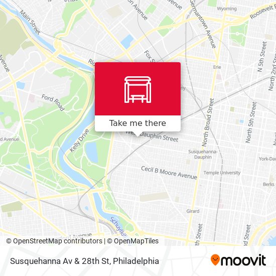 Mapa de Susquehanna Av & 28th St