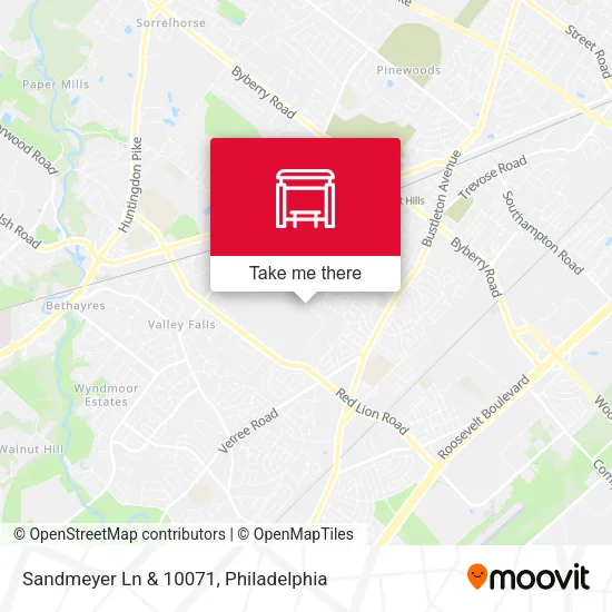 Sandmeyer Ln & 10071 map