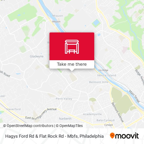 Hagys Ford Rd & Flat Rock Rd - Mbfs map