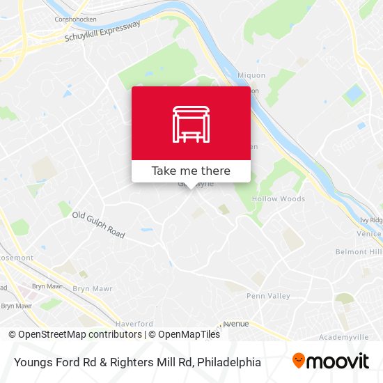 Youngs Ford Rd & Righters Mill Rd map