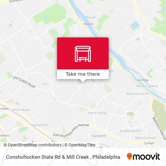 Conshohocken State Rd & Mill Creek map