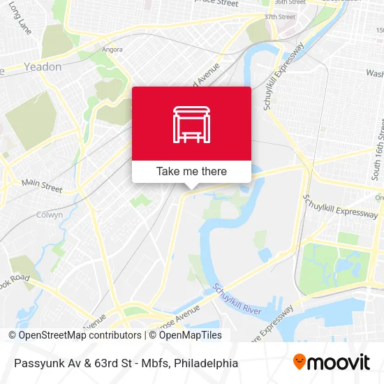 Passyunk Av & 63rd St - Mbfs map