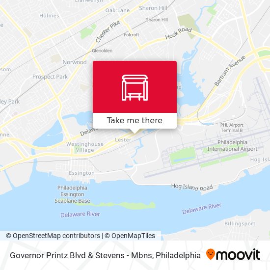 Governor Printz Blvd & Stevens - Mbns map