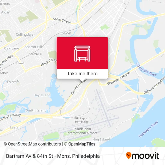 Bartram Av & 84th St - Mbns map