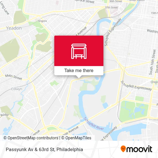 Passyunk Av & 63rd St map