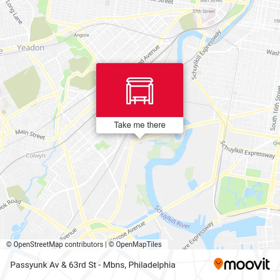 Passyunk Av & 63rd St - Mbns map