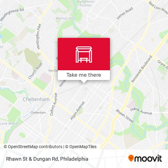Mapa de Rhawn St & Dungan Rd