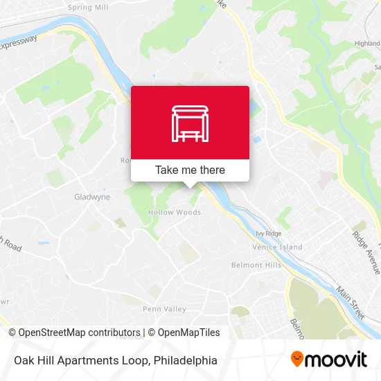 Oak Hill Apartments Loop map