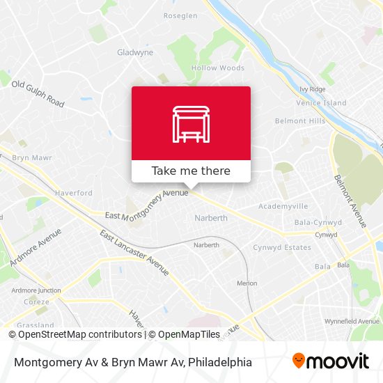 Mapa de Montgomery Av & Bryn Mawr Av
