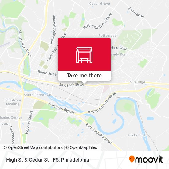 Mapa de High St & Cedar St - FS