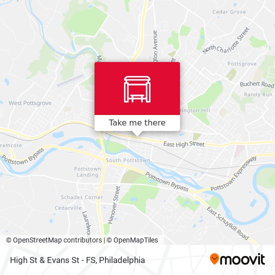 High St & Evans St - FS map