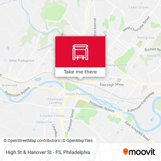 High St & Hanover St - FS map