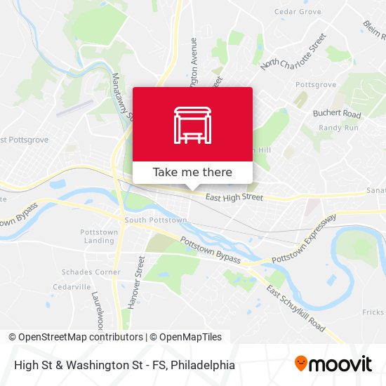 High St & Washington St - FS map