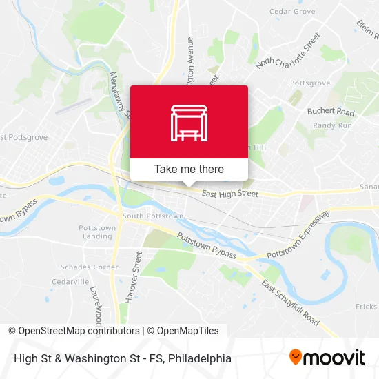 High St & Washington St - FS map