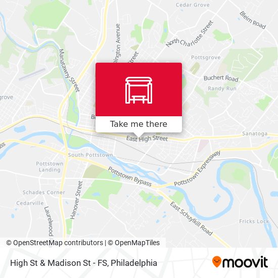 High St & Madison St - FS map