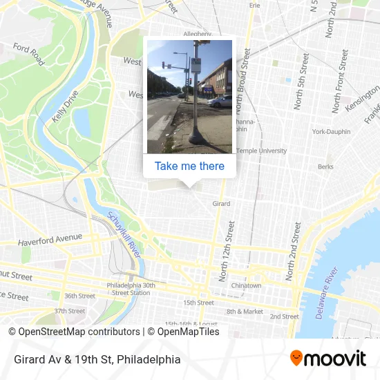 Girard Av & 19th St map