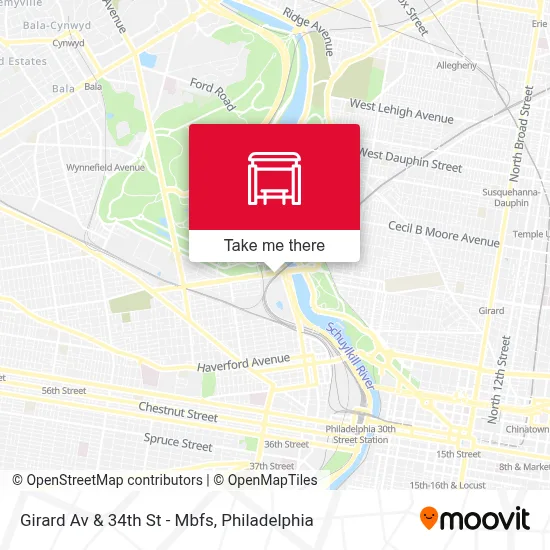 Girard Av & 34th St - Mbfs map