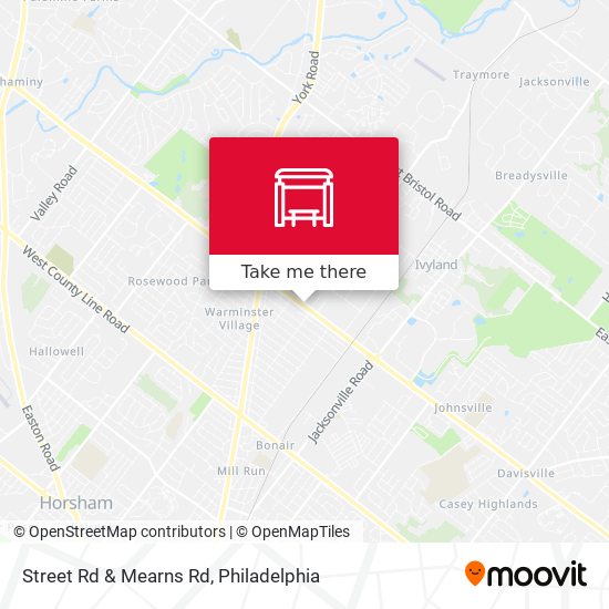 Mapa de Street Rd & Mearns Rd