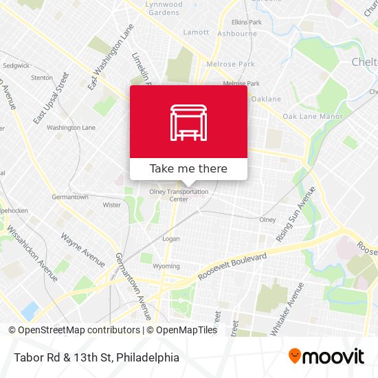Mapa de Tabor Rd & 13th St