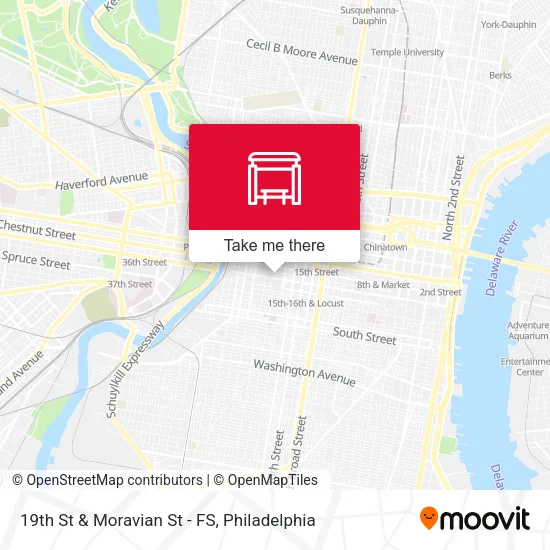 Mapa de 19th St & Moravian St - FS