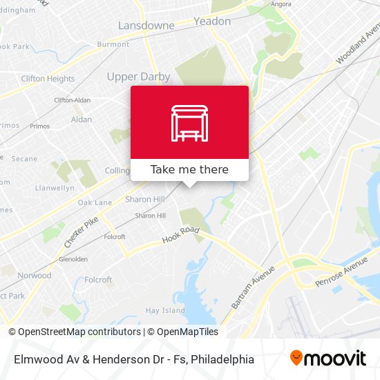 Mapa de Elmwood Av & Henderson Dr - Fs