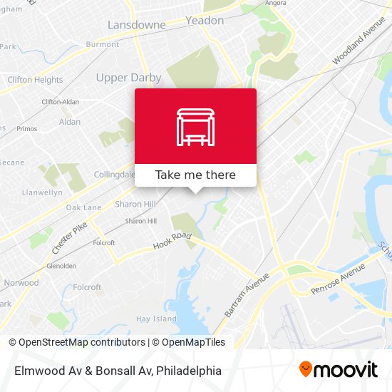 Elmwood Av & Bonsall Av map