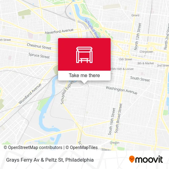 Grays Ferry Av & Peltz St map
