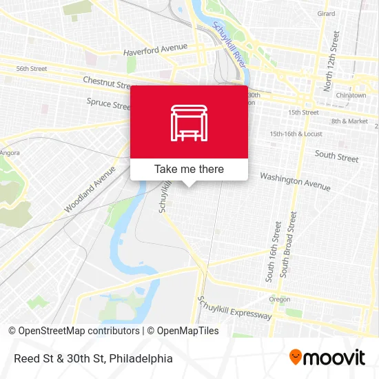 Reed St & 30th St map