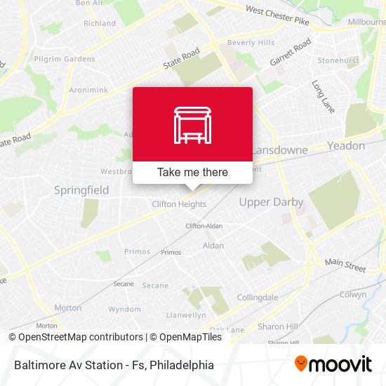 Baltimore Av Station - Fs map