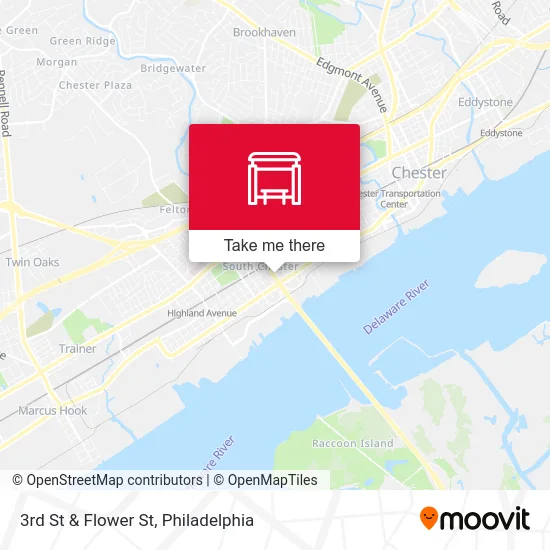 3rd St & Flower St map