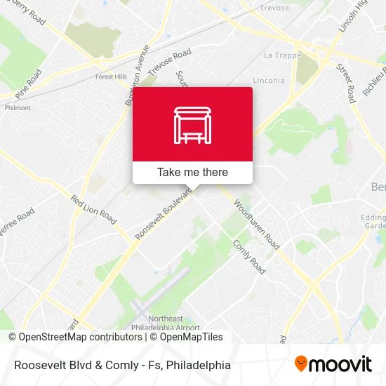 Roosevelt Blvd & Comly - Fs map