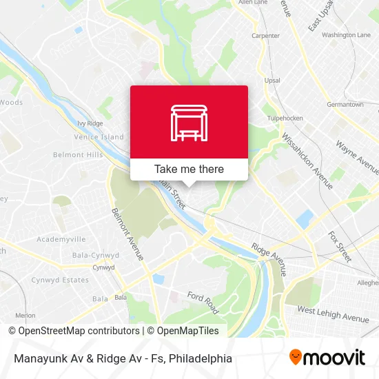 Manayunk Av & Ridge Av - Fs map