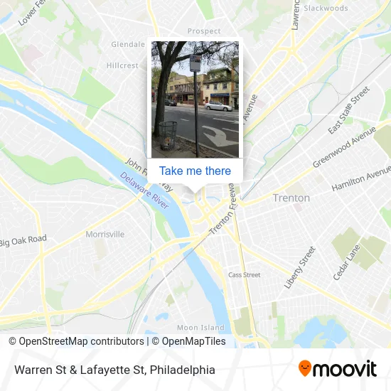 Warren St & Lafayette St map