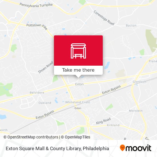 Exton Square Mall & County Library map