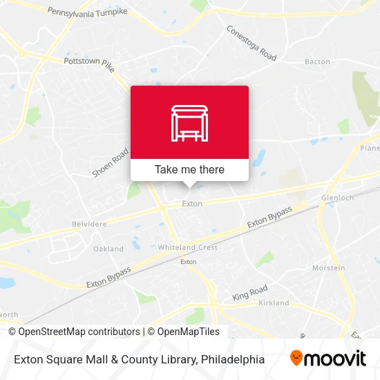 Exton Square Mall & County Library map