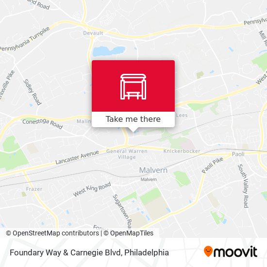 Foundary Way & Carnegie Blvd map