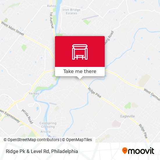 Ridge Pk & Level Rd map