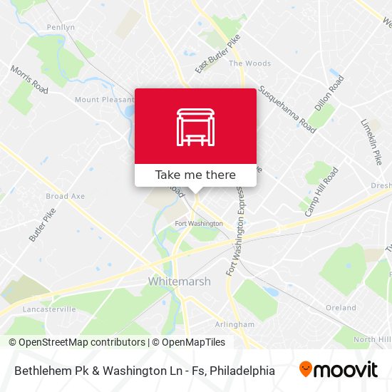Mapa de Bethlehem Pk & Washington Ln - Fs