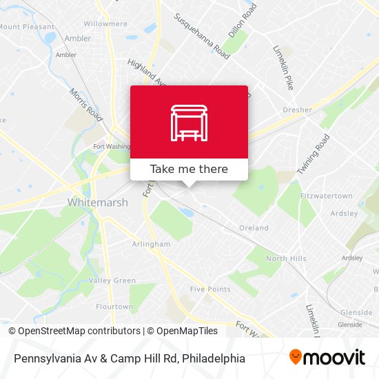 Pennsylvania Av & Camp Hill Rd map